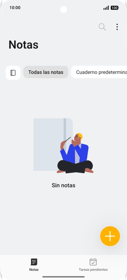 Desliza el dedo hacia la izquierda desde la parte superior derecha de la pantalla. Desliza el dedo hacia la izquierda desde la parte superior derecha de la pantalla.