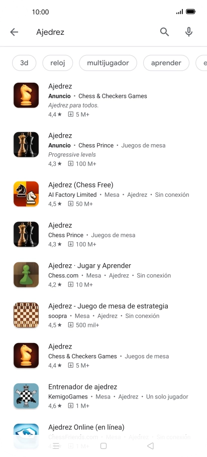 Pulsa la app deseada. Pulsa la app deseada.