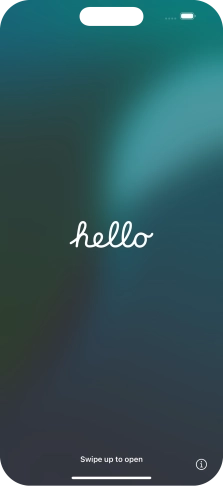 Desliza el dedo hacia arriba desde la parte inferior de la pantalla. Desliza el dedo hacia arriba desde la parte inferior de la pantalla.