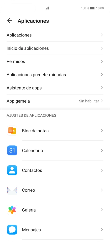 Pulsa Aplicaciones.