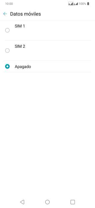 Pulsa el ajuste deseado. Pulsa el ajuste deseado.