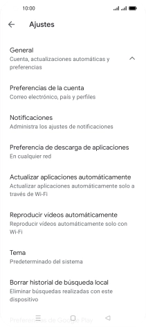 Pulsa Actualizar aplicaciones automáticamente. Pulsa Actualizar aplicaciones automáticamente.