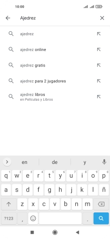 Introduce el nombre del tema o de la app y pulsa el icono de búsqueda. Introduce el nombre del tema o de la app y pulsa el icono de búsqueda.
