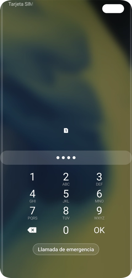 Si lo solicita el teléfono, introduce el código PIN y pulsa OK. Si lo solicita el teléfono, introduce el código PIN y pulsa OK.
