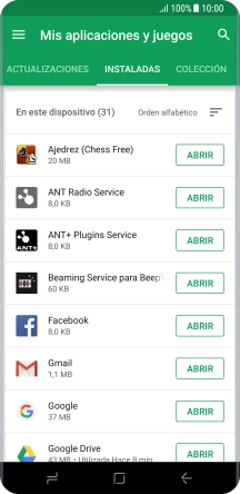 Pulsa la app deseada. Pulsa la app deseada.