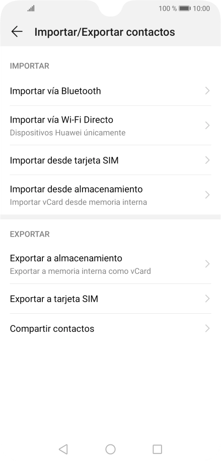Pulsa Importar desde tarjeta SIM. Pulsa Importar desde tarjeta SIM.