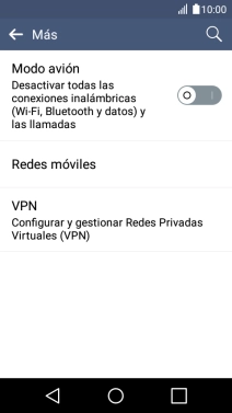 Pulsa Redes móviles.