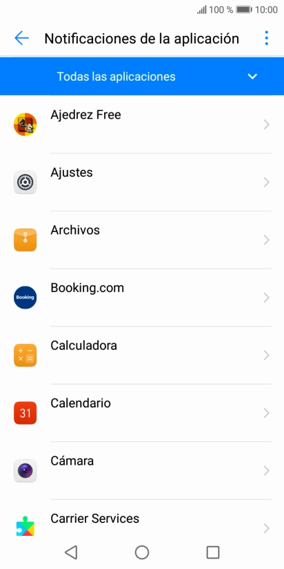 Pulsa la app deseada. Pulsa la app deseada.