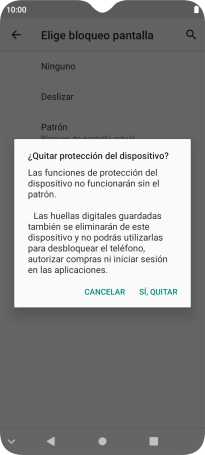 Pulsa SÍ, QUITAR. Pulsa SÍ, QUITAR.