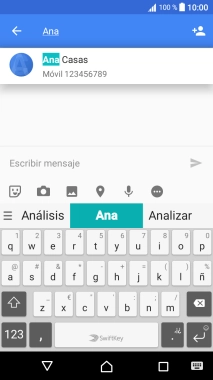 Pulsa el contacto deseado. Pulsa el contacto deseado.