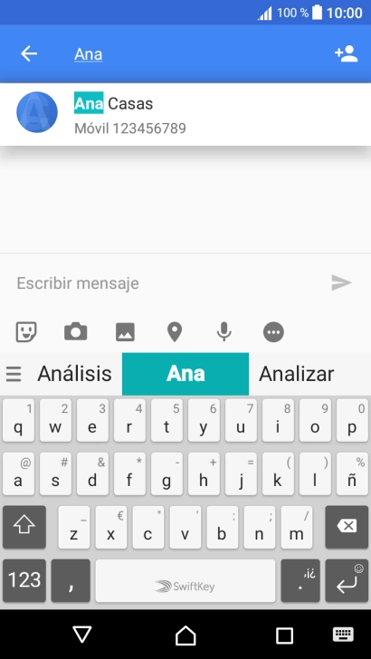 Pulsa el contacto deseado. Pulsa el contacto deseado.