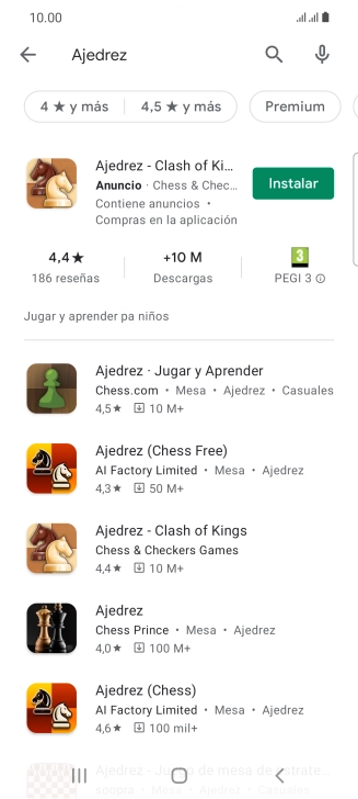Pulsa la app deseada. Pulsa la app deseada.