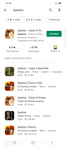 Pulsa la app deseada. Pulsa la app deseada.