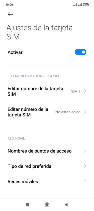 Pulsa Redes móviles. Pulsa Redes móviles.