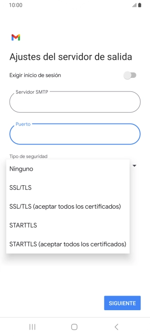 Pulsa SSL/TLS.
