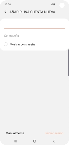 Pulsa Contraseña e introduce la contraseña de tu cuenta de correo electrónico. Pulsa Contraseña e introduce la contraseña de tu cuenta de correo electrónico.
