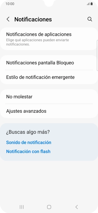 Pulsa Notificaciones de aplicaciones. Pulsa Notificaciones de aplicaciones.