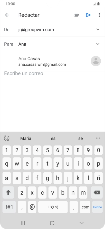 Pulsa el contacto deseado. Pulsa el contacto deseado.