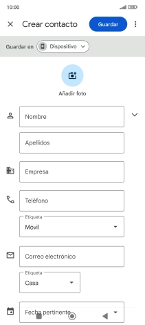 Pulsa la lista desplegable junto a 