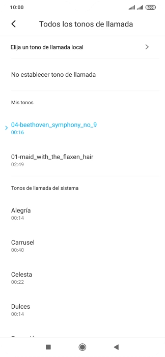 Pulsa la tecla de inicio para terminar y regresar a la pantalla de inicio. Pulsa la tecla de inicio para terminar y regresar a la pantalla de inicio.