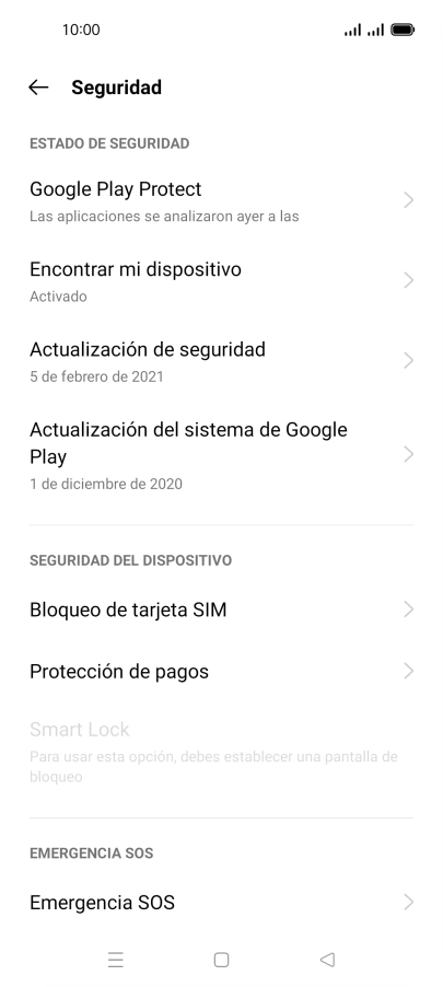 Pulsa Bloqueo de tarjeta SIM. Pulsa Bloqueo de tarjeta SIM.