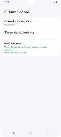 Pulsa Número de buzón de voz. Pulsa Número de buzón de voz.