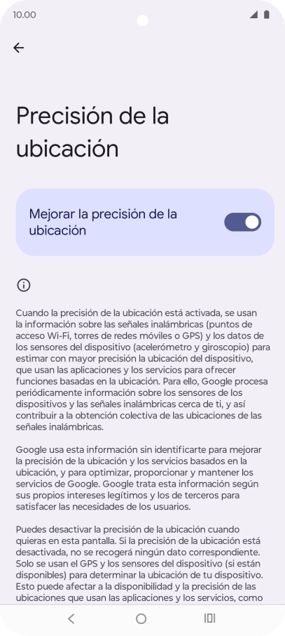 Si pulsas el indicador junto a Si pulsas el indicador junto a