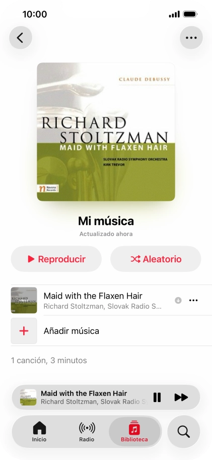 Pulsa el título de la canción. Pulsa el título de la canción.