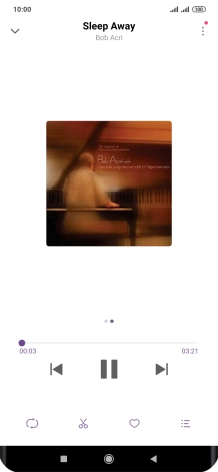 Pulsa la flecha hacia la derecha para ir al archivo de música siguiente. Pulsa la flecha hacia la derecha para ir al archivo de música siguiente.