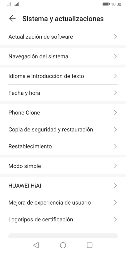 Pulsa Fecha y hora.