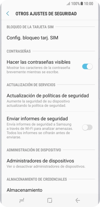 Pulsa Config. bloqueo de tarj. SIM. Pulsa Config. bloqueo de tarj. SIM.