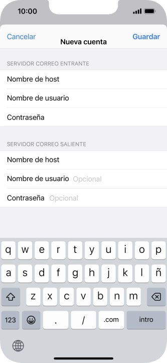 Pulsa Guardar. Ahora se ha configurado tu cuenta de correo electrónico. Si deseas seleccionar más ajustes del servidor de correo de entrada o de salida, continúa con los pasos siguientes. Pulsa Guardar. Ahora se ha configurado tu cuenta de correo electrónico. Si deseas seleccionar más ajustes del servidor de correo de entrada o de salida, continúa con los pasos siguientes.