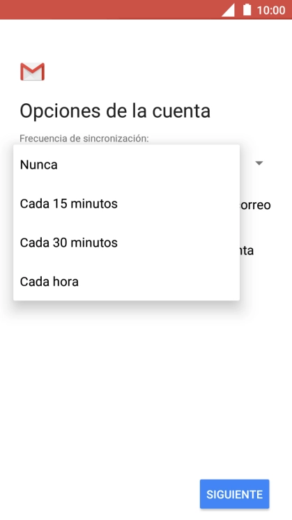 Pulsa el ajuste deseado. Pulsa el ajuste deseado.
