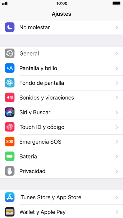 Pulsa Touch ID y código.