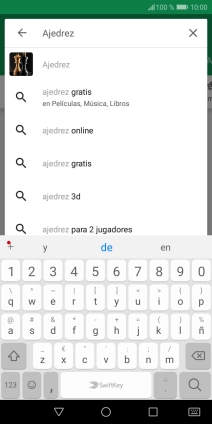 Introduce el nombre del tema o de la app y pulsa el icono de búsqueda.