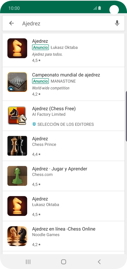 Pulsa la app deseada. Pulsa la app deseada.
