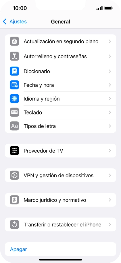 Pulsa Fecha y hora.