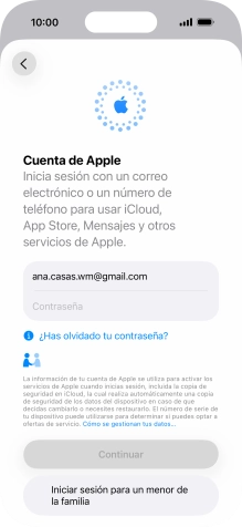 Pulsa Contraseña e introduce la contraseña de tu Cuenta de Apple. Pulsa Contraseña e introduce la contraseña de tu Cuenta de Apple.
