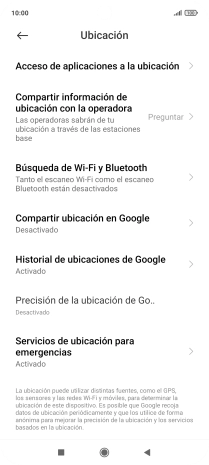 Pulsa Precisión de la ubicación de Go... Pulsa Precisión de la ubicación de Go...