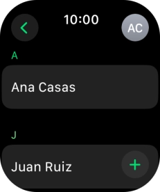 Pulsa el contacto deseado. Pulsa el contacto deseado.