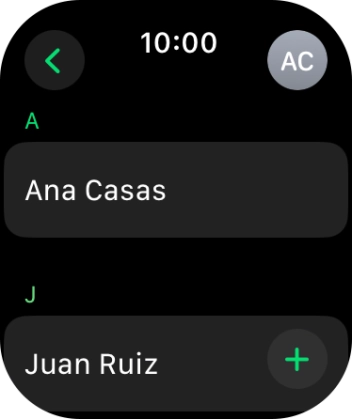 Pulsa el contacto deseado. Pulsa el contacto deseado.