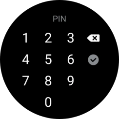 Introduce un código PIN y sigue las indicaciones de la pantalla para crear un código PIN como código de seguridad. Introduce un código PIN y sigue las indicaciones de la pantalla para crear un código PIN como código de seguridad.
