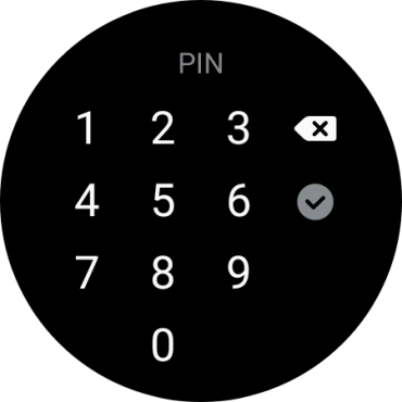 Introduce un código PIN y sigue las indicaciones de la pantalla para crear un código PIN como código de seguridad. Introduce un código PIN y sigue las indicaciones de la pantalla para crear un código PIN como código de seguridad.