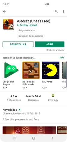 Pulsa la tecla de inicio para terminar y regresar a la pantalla de inicio. Pulsa la tecla de inicio para terminar y regresar a la pantalla de inicio.