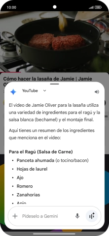 La respuesta de Gemini a tu pregunta se visualiza ahora en la pantalla. La respuesta de Gemini a tu pregunta se visualiza ahora en la pantalla.
