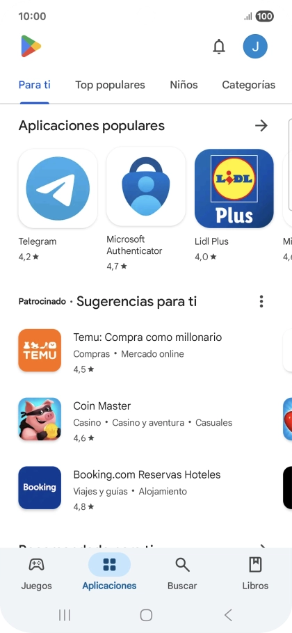 Pulsa el icono de perfil. Pulsa el icono de perfil.