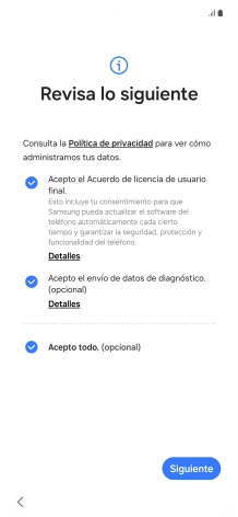 Pulsa Siguiente.
