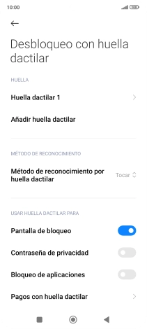 Pulsa el indicador junto a los ajustes deseados para activarlos o desactivarlos. Pulsa el indicador junto a los ajustes deseados para activarlos o desactivarlos.