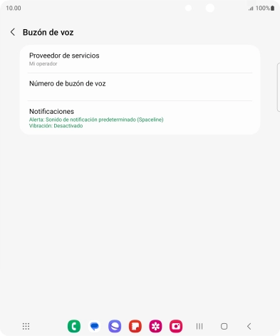 Pulsa Número de buzón de voz. Pulsa Número de buzón de voz.
