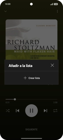 Pulsa Crear lista. Pulsa Crear lista.